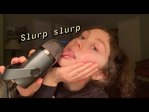 ASMR eating my blue yeti