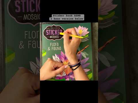 Sticker book ASMR #asmr #whispers #puzzle #satisfying #asmrvideo #asmrsounds