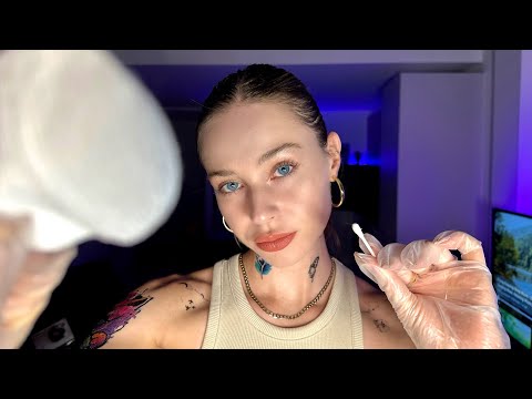 Tattoo Girl Gives You A Piercing ASMR | Ear To Ear Whispers, Ear Cleaning & Personal Attention