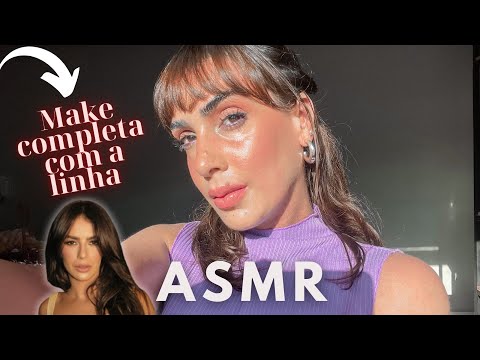 ASMR MAKE UP TUTORIAL - Maquiagem Glow e colorida (ASMR + narração)