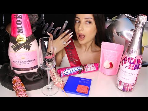 BEKARLIĞA VEDA PARTİSİ 🥂 Yenilebilir Şampanya Şişesi Edible Champagne TÜRKÇE ASMR MUKBANG