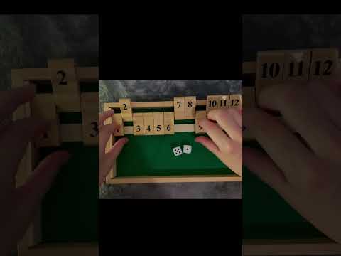 SHUT THE BOX in ASMR#asmr #whispers #puzzle #satisfying #asmrvideo #asmrsounds