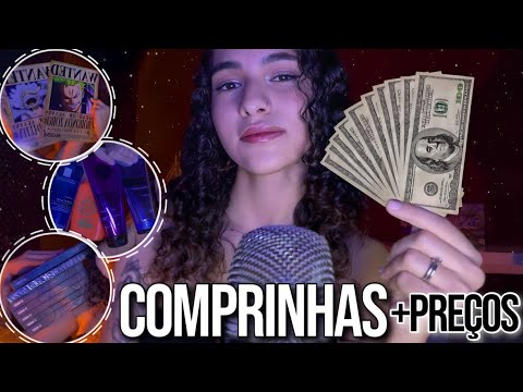 ASMR | COMPRINHAS DO MÊS + PREÇOS 💸 (shopee, shein, amazon...)