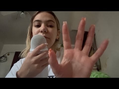 ASMR Tingly up close mice whispers w/ hand movements