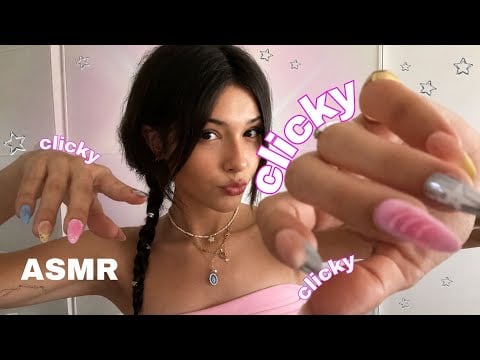 ASMR ˚ʚ💗ɞ˚ Wet/Dry Clicky Mouth Sounds, Nail Sounds, Hand Sounds, Finger Fluttery…(+)