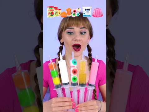 ASMR Emoji Gummy Balls, Popping Boba, Jelly Mukbang #shorts