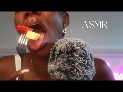 ASMR EATING YOUR FRUIT 🍍🍉🍓* WET MOUTH + CHEWING SOUNDS! 💦 (No Talking)