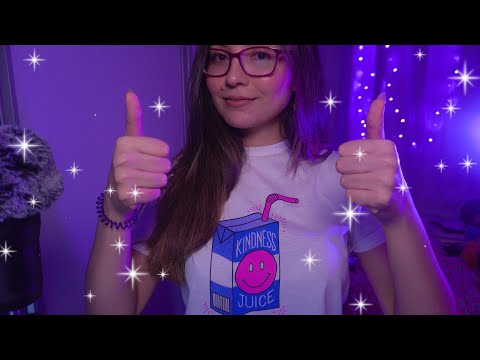 ASMR | afirmações positivas ♡ voz suave e toques na tela