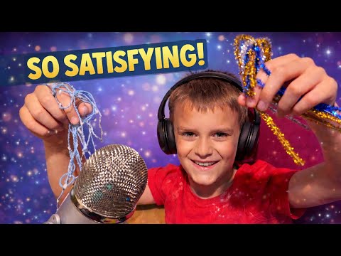 My son tries ASMR random new experimental triggers 