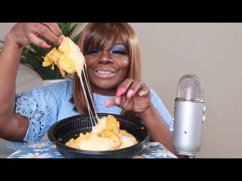 Cheesy Hawaiian Crescent ASMR Eating Sounds