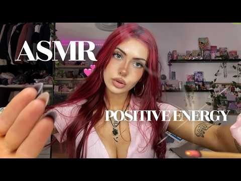 ₊˚⊹♡ ASMR - REIKI (hand movements, visual triggers, kisses, tongue clicking, good vibes)💗