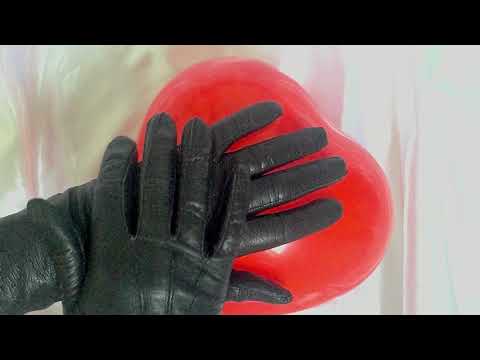 LEATHER GLOVES with BALLOON  ❤️   [[ASMR]]