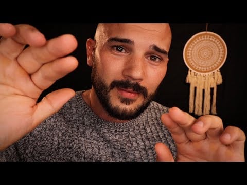 Gentle ASMR Face Treatment for a Safe Sleep | Skin Tracing - Oil Massage - Hair Brushing