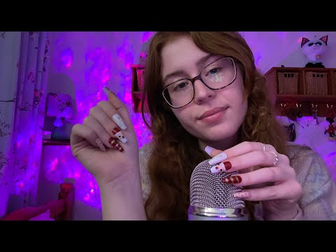 ASMR - Long Nail Mic Scratch & Nail Tapping | NO TALKING