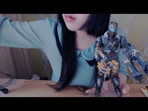 한국어 Korean ASMR 데드스페이스 액션 피규어 가지고 놀기 3Dio Soft Spoken, Playing Playarts Dead Space action figure