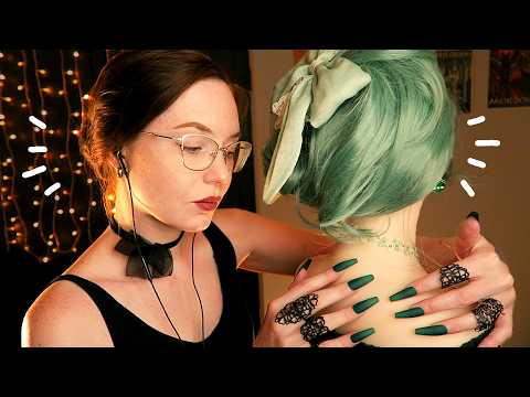 ASMR LONGS NAILS, SOFT SHOULDERS 💫Shoulder Massage (Tapping & Lotion)