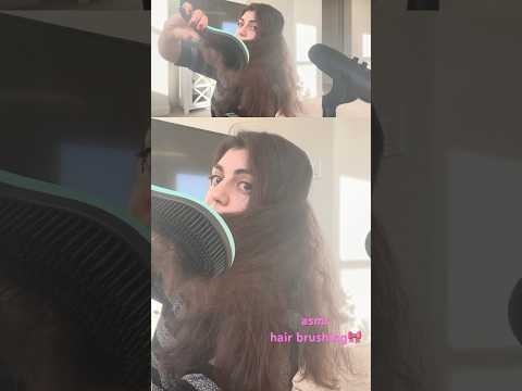 Brushing out some giant hair😅 #asmr #asmrsounds #asmrvideo #asmrcommunity #hair #haircare #hairtok
