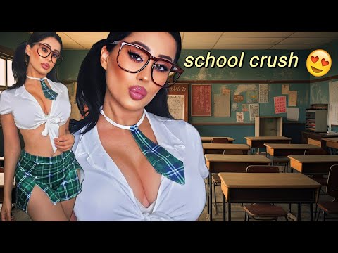 ❤️🥹Asmr girl at the back of the class has a crush on you●Soft-spoken ASMR