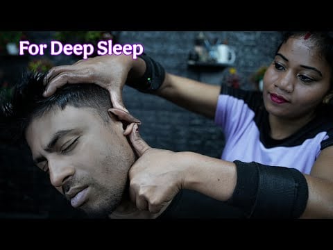 Deep Sleep Tonight: Head Massage with Binaural Beats ASMR | Indian Tapping & Scratching ASMR Therapy