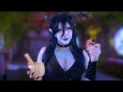 Playful Tiefling Pampers Your Face˖°. | ASMR RP
