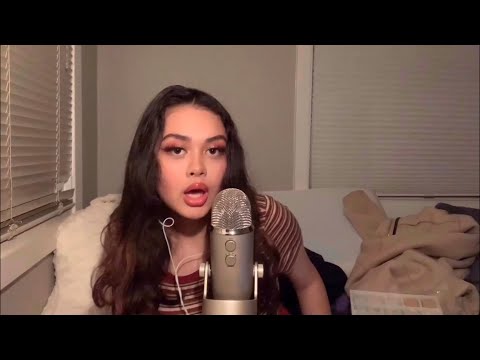 ASMR trigger words and mouth sounds (tktk, sksk, tingly, etc)