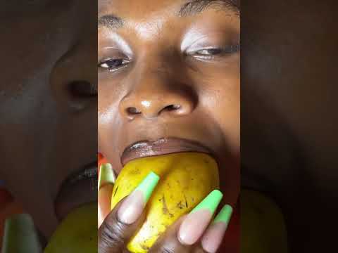 ASMR Mango Eating with Relaxing Whispers | Crunchy Mouth Sounds for Ultimate Relaxation! #asmr