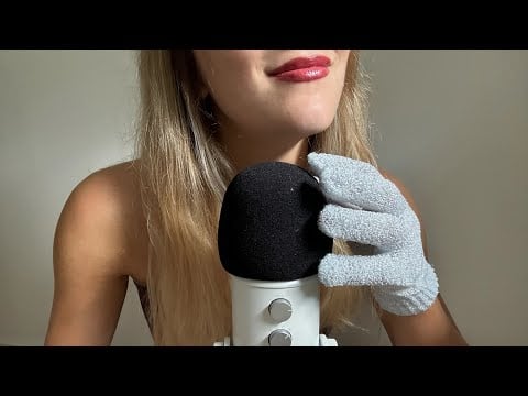 ASMR deep mic scratching 😴 hair and body brushing  💓