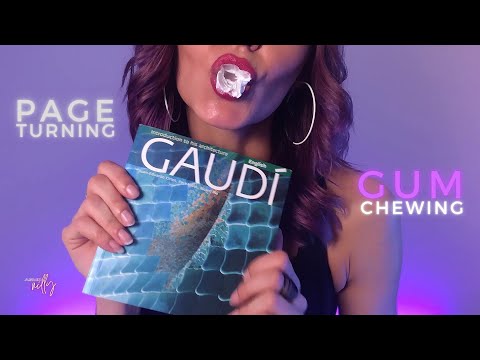 ASMR | Gum Chewing & Page Turning ASMR | Page Flipping, Paper Sounds (No Talking)