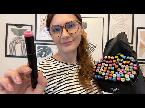 ASMR Drawing/Tracing Your Face ✏️ (up close, real drawing)