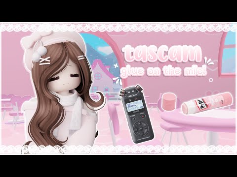 ꒰ roblox asmr 🌸꒱ glue on the mic with my tascam ♡ ear-to-ear tingles!