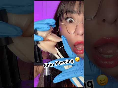 ASMR Girl Gives You First Chin Piercing 😖 #asmr #shorts #comedy