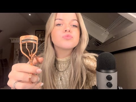 asmr | fast & aggressive doing your make-up!!