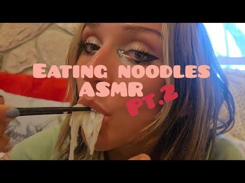Eating noodle asmr 