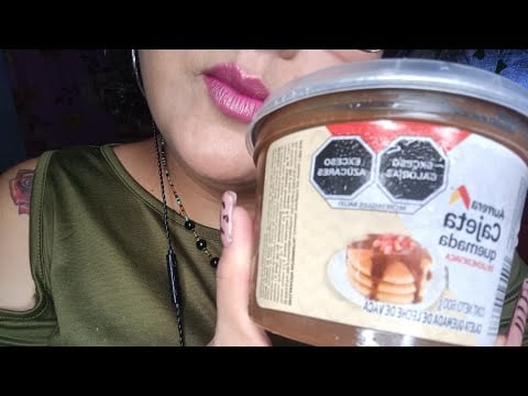 ASMR Comiendo dulce de leche o cajeta 