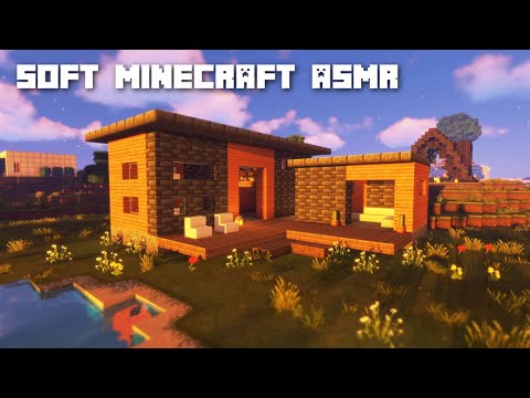 Minecraft ASMR | Building a Modern Tiny House 🏠 with a soft and gentle voice for sleep & relaxation
