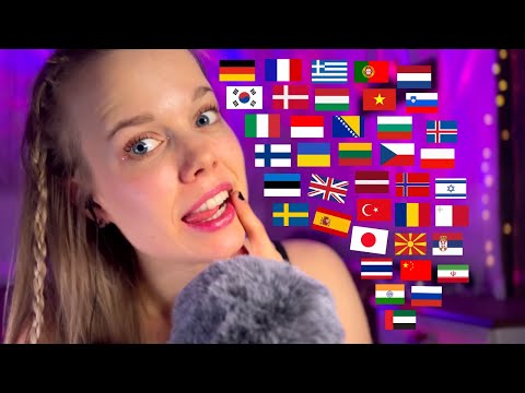 ASMR 💗 "TINGLES" in 40 Languages (Italian, Spanish, Finnish...)