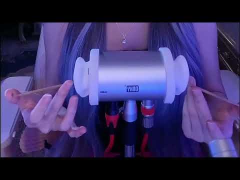 ASMR Mermaid Ear Spa:Goose Feather,Tuning Fork & Heartbeat Whisper for Deep Sleep / 3Hr (No Talking)