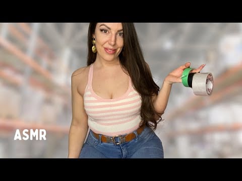 ASMR | pov Flirty Clerk sells u tape - soft spoken roleplay for sleep and relaxation