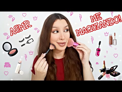 ASMR  ME MAQUIANDO ( ASMR NÃO INTENCIONAL )