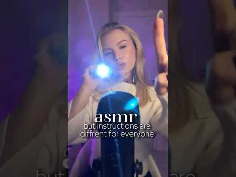 follow my instructions #asmr #tingles #sleepasmr #relax #followmyinstructions