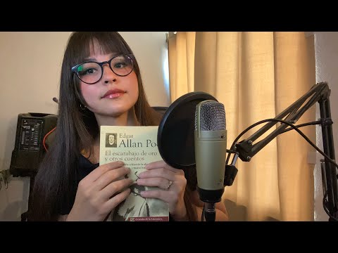 ASMR leyendo en soft spoken un cuento de terror🎃