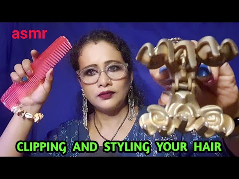 Asmr Clipping & Styling Your Hair 👩‍🦱| Asmr Ghosal | Asmr personal attention |