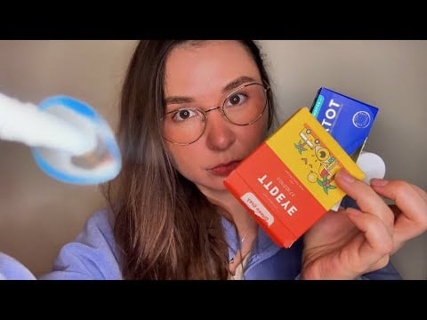 ASMR friend helps you with your contact lenses and eyeglasses 🤓