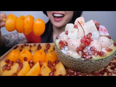 FRUIT SALAD (ASMR EATING SOUNDS) NO TALKING | SAS-ASMR