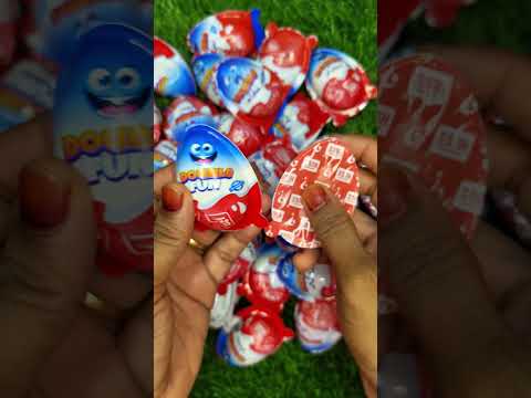 100 Mini eggs surprise #kinderjoy #chocolate #reels #shorts #toys #gems