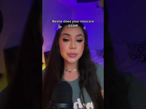 Bestie does your mascara ASMR #shorts