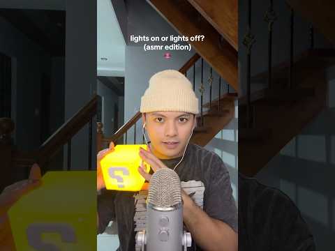 Do you want the lights on or off? ? #asmr #mouthsounds #asmrvideo #markasmroffcial #fyp