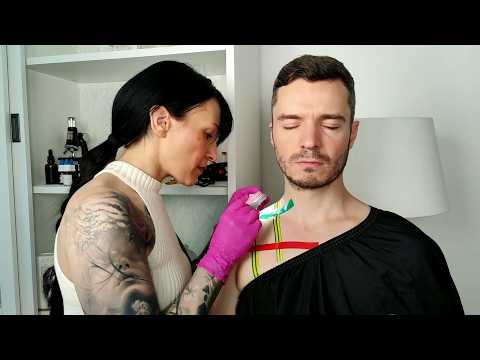 Relaxing ASMR Skin Check & Allergy Test - Neck & Shoulder Examination
