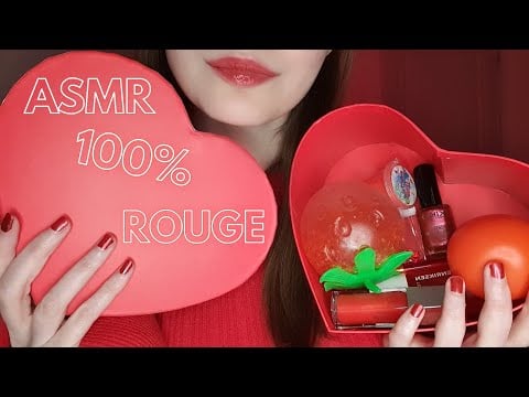 ASMR FR ♥️ 100% TRIGGERS ROUGE (Joyeuse St-Valentin)