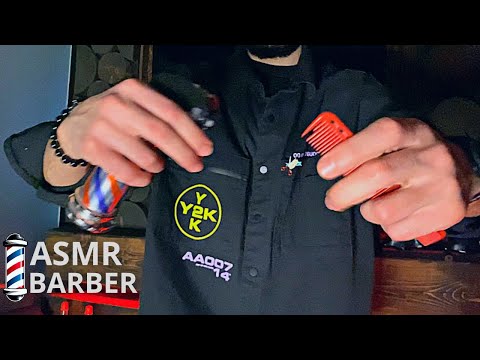 Slow HAIRCUT ASMR BARBER No Talking - Ultra Slow Hair Cutting Sounds in Barbershop ASMR Roleplay
